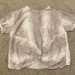 snake skin knot shirt